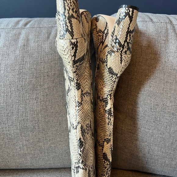 NEW. Cole Haan Tall Snakeskin style boot - NEW - Picture 6 of 6